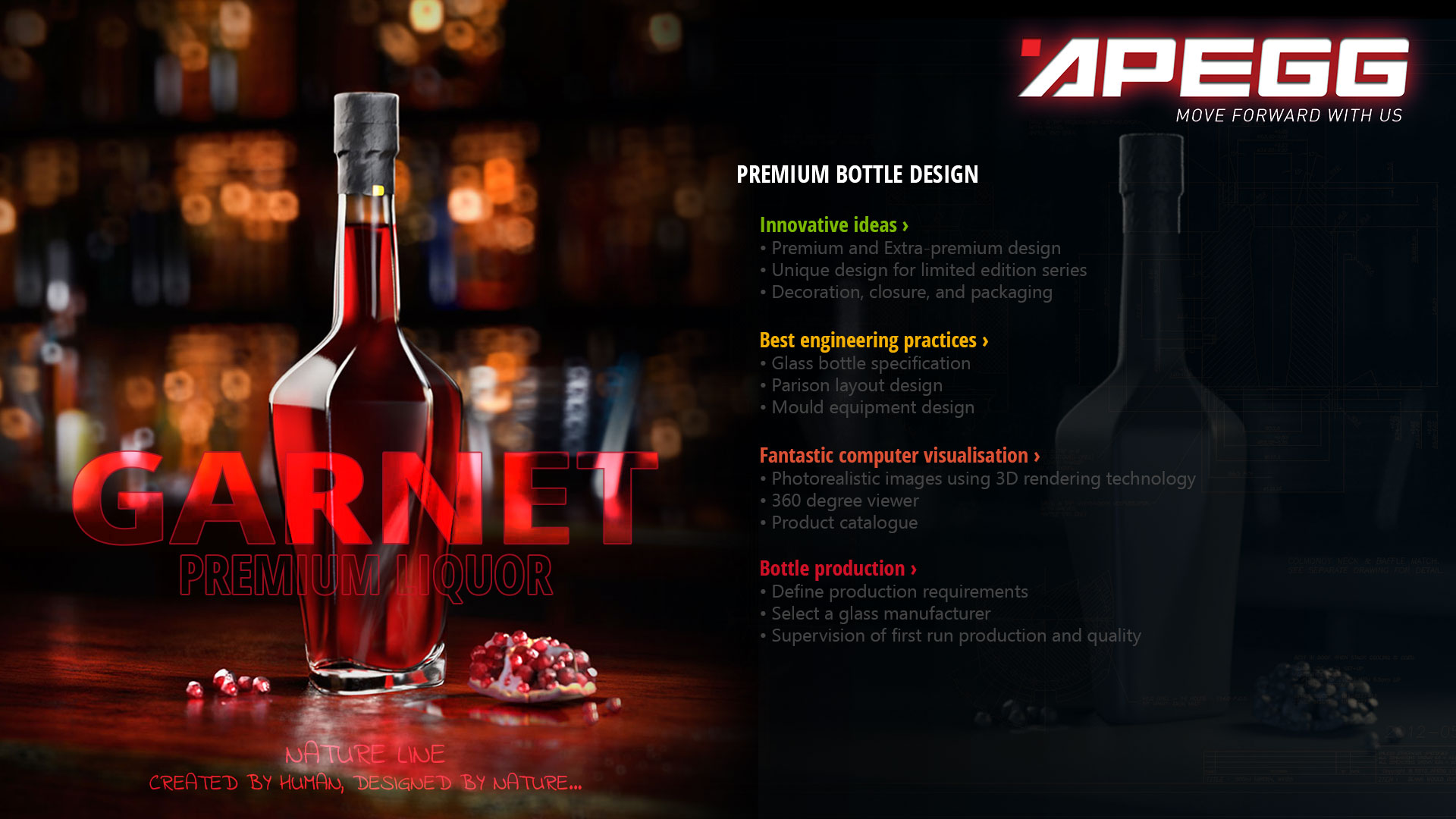 Premium Bottle Design - APEGG - Glass Experts - 8330