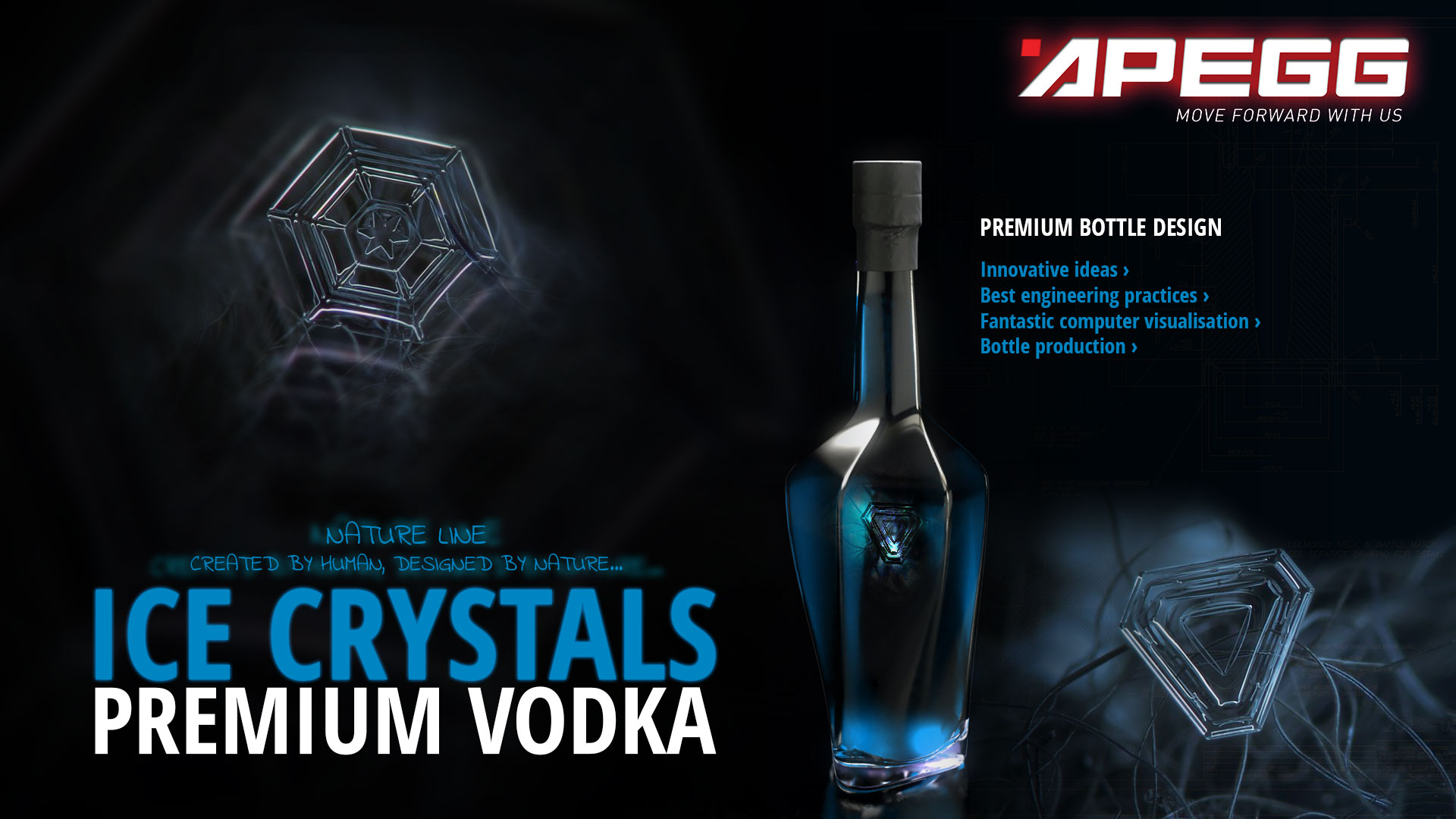 Premium Bottle Design - APEGG - Glass Experts - 8430